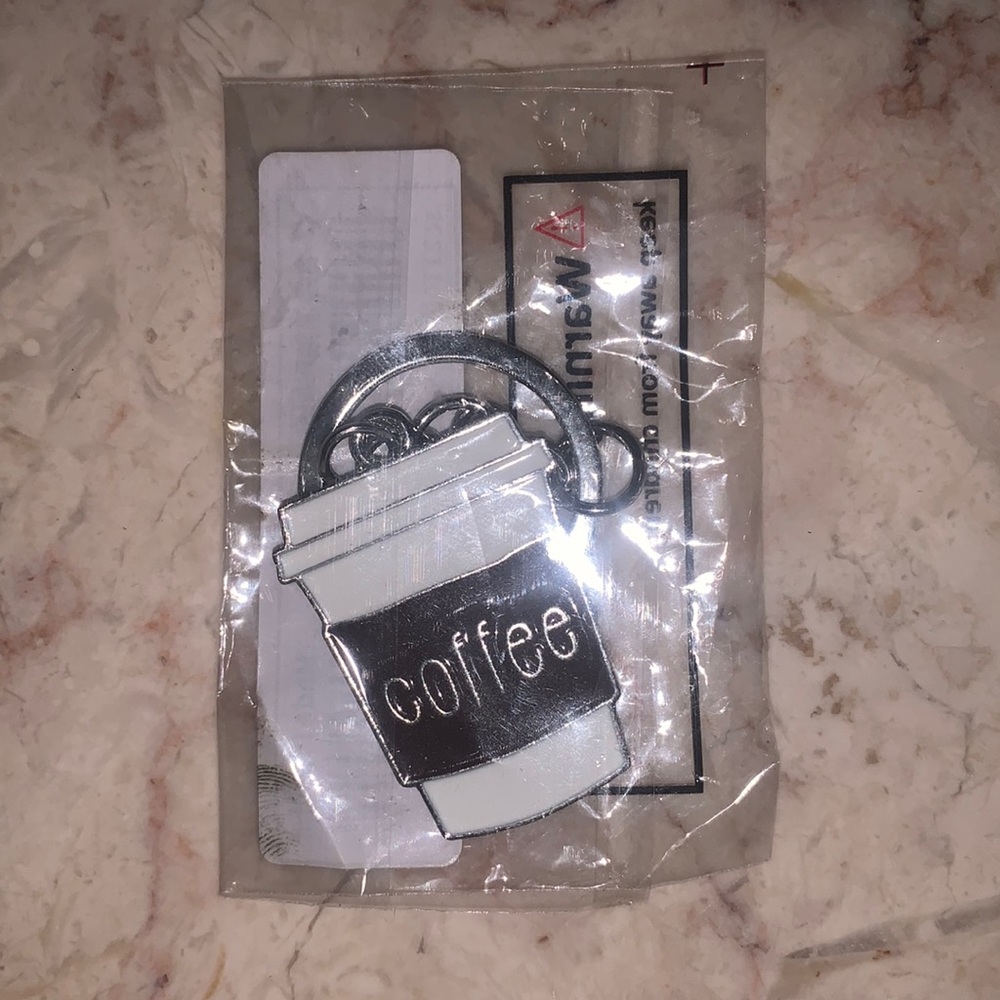 Coffee cup key chain